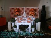 Casamento Laranja e Branco